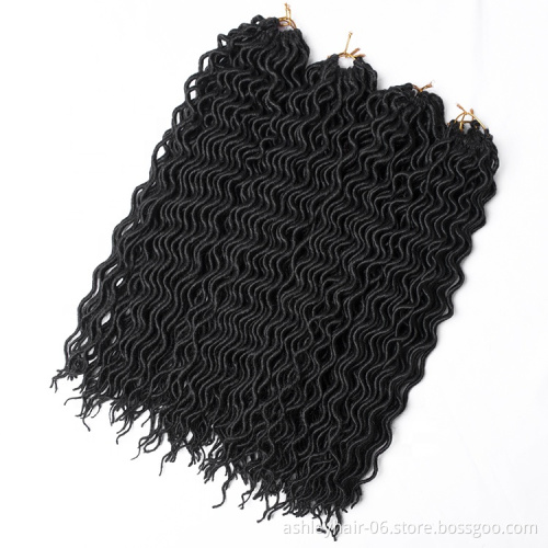 18in 24strands  spot   japanese  ombre kanekalon curl faux  locs afro  synthetic  braid  hair